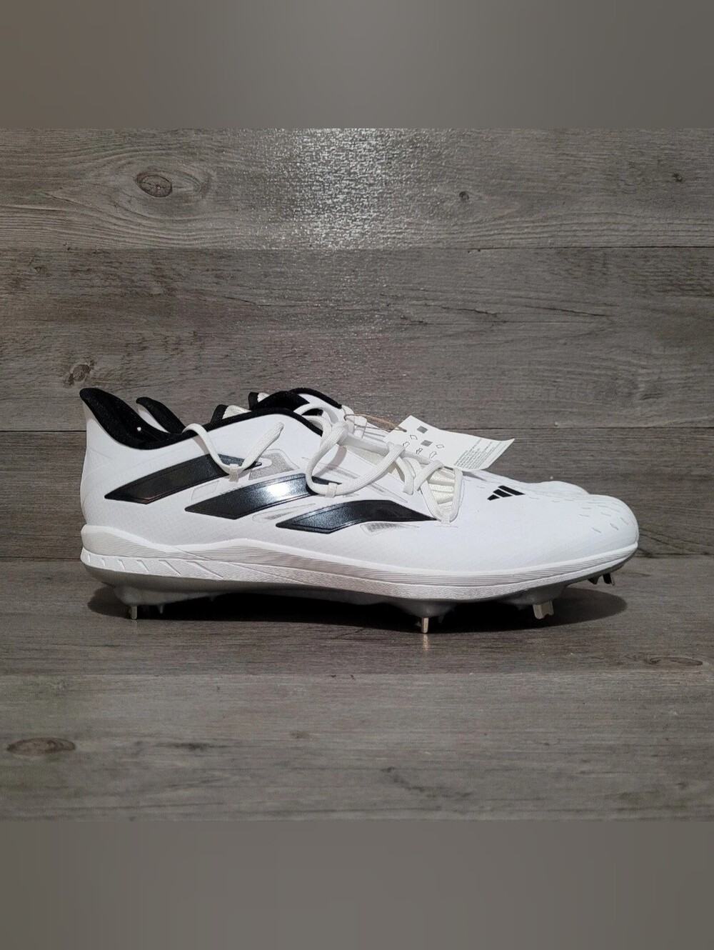 adidas afterburner 9 Mens Size 7 baseball cleats White